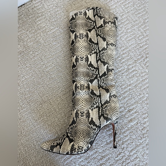 Schutz Snakeskin Women's Boots - Picture 2 of 4
